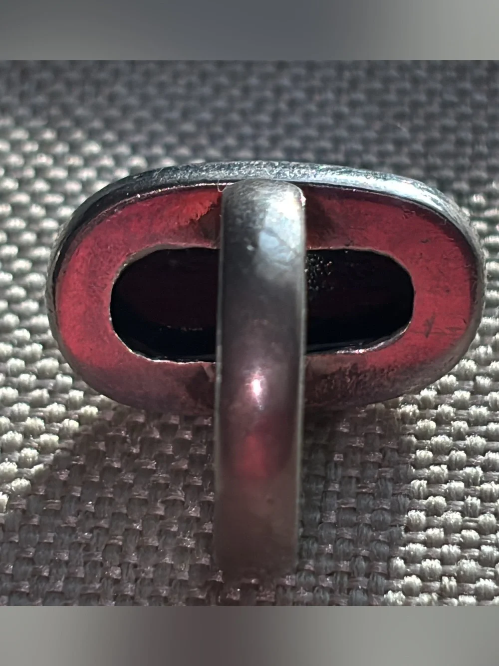 Sterling Silver Glass Ring